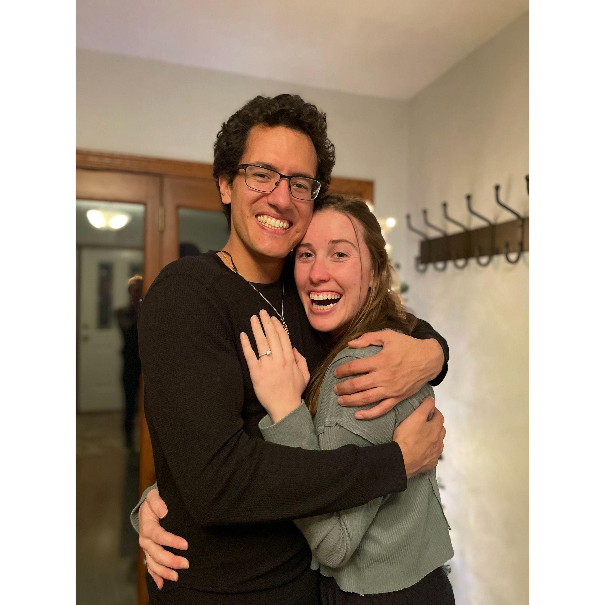 Right after we got engaged!