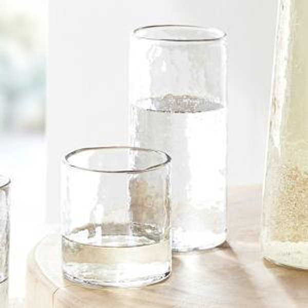 Short Hammered Handcrafted Tumblers - Set of 4