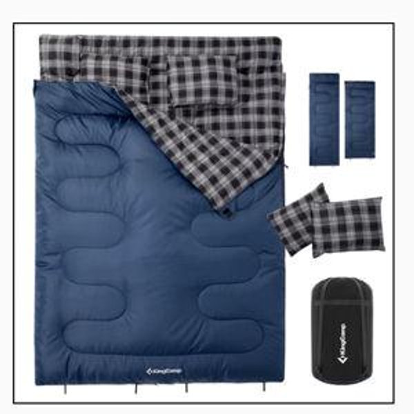 KingCamp SNOWFLAKE 300D Double Flannel Sleeping Bag