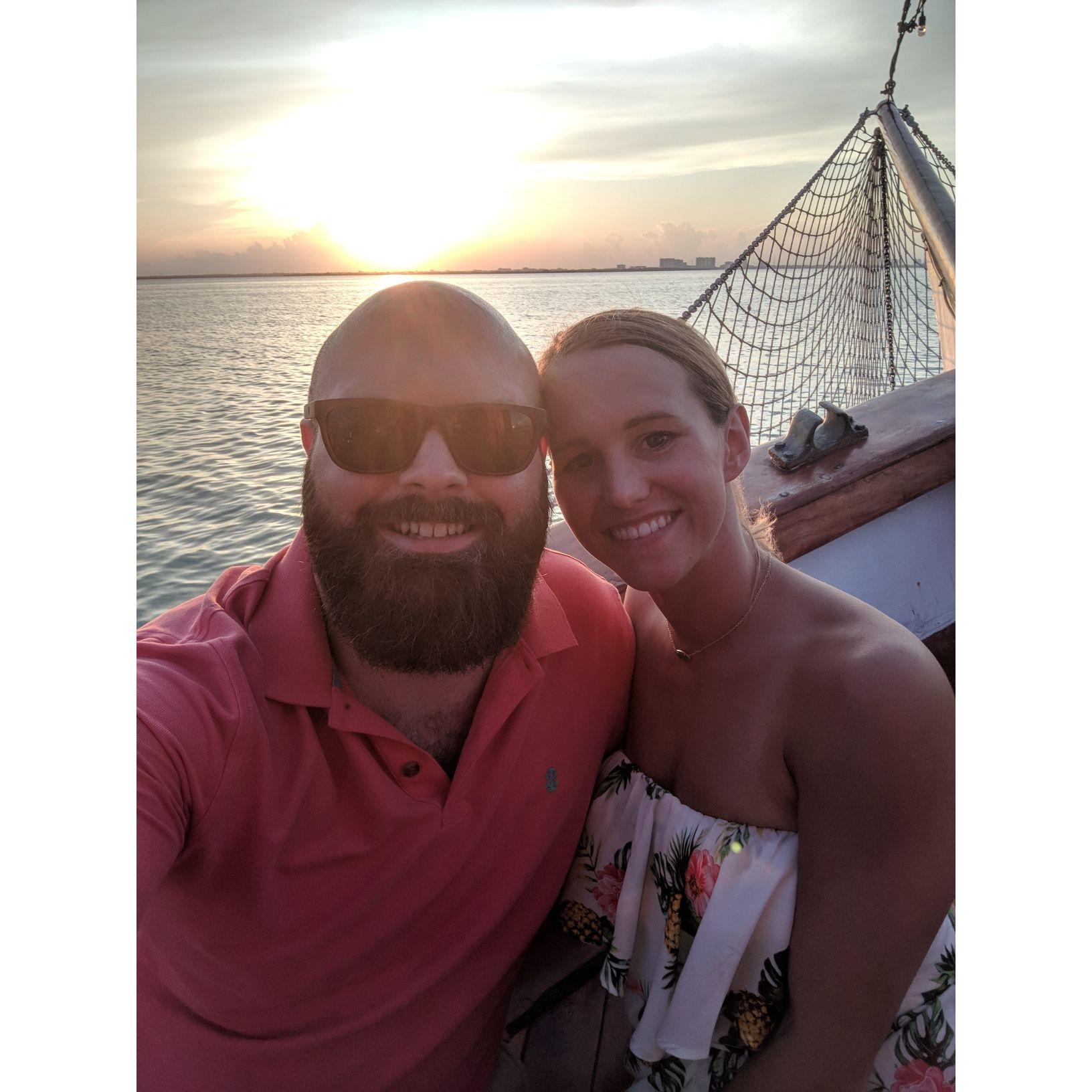 When I "thought" he was proposing in Cancun, MX. He didn't, that came 3 months later!