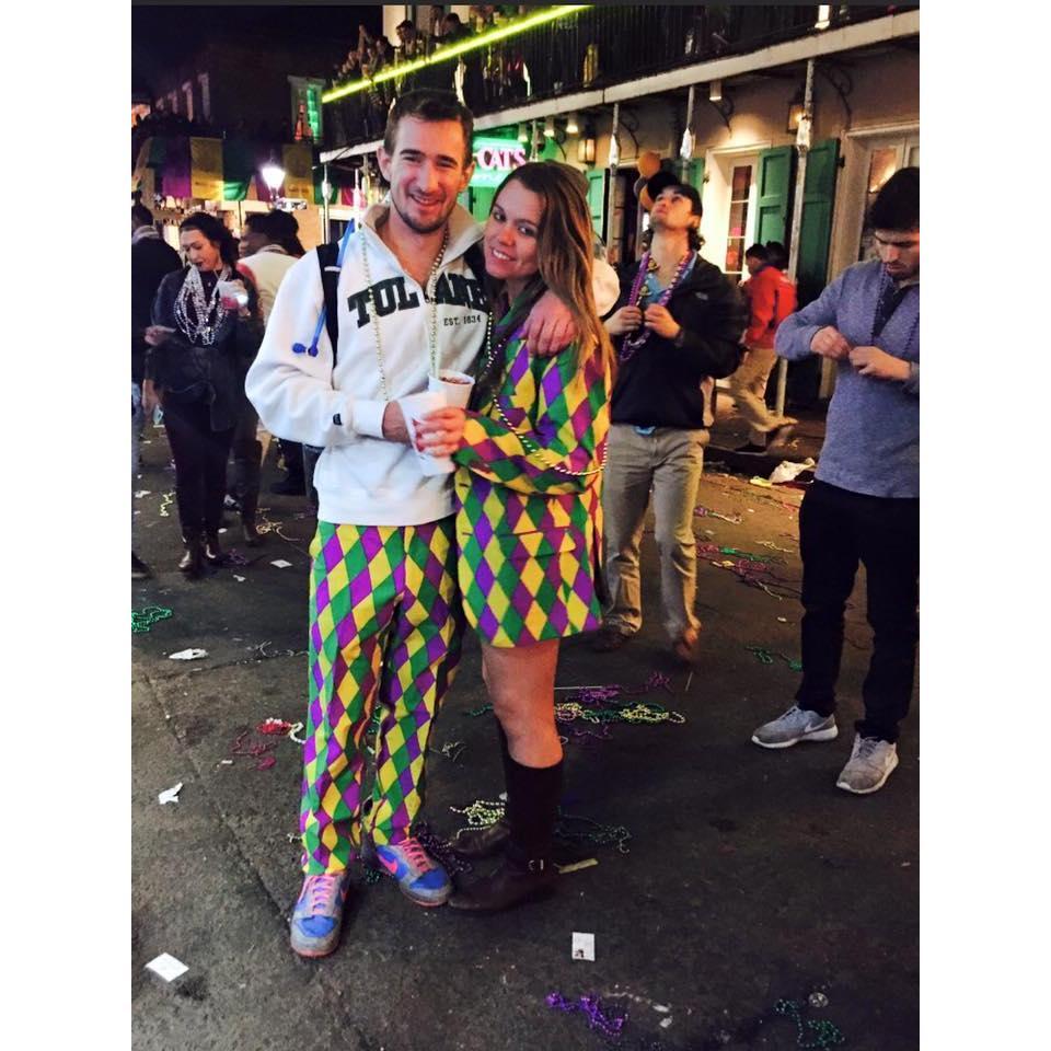 My first time visiting New Orleans, my first Mardi Gras, and the first time meeting Bobby's parents!! You can see we enjoyed it...