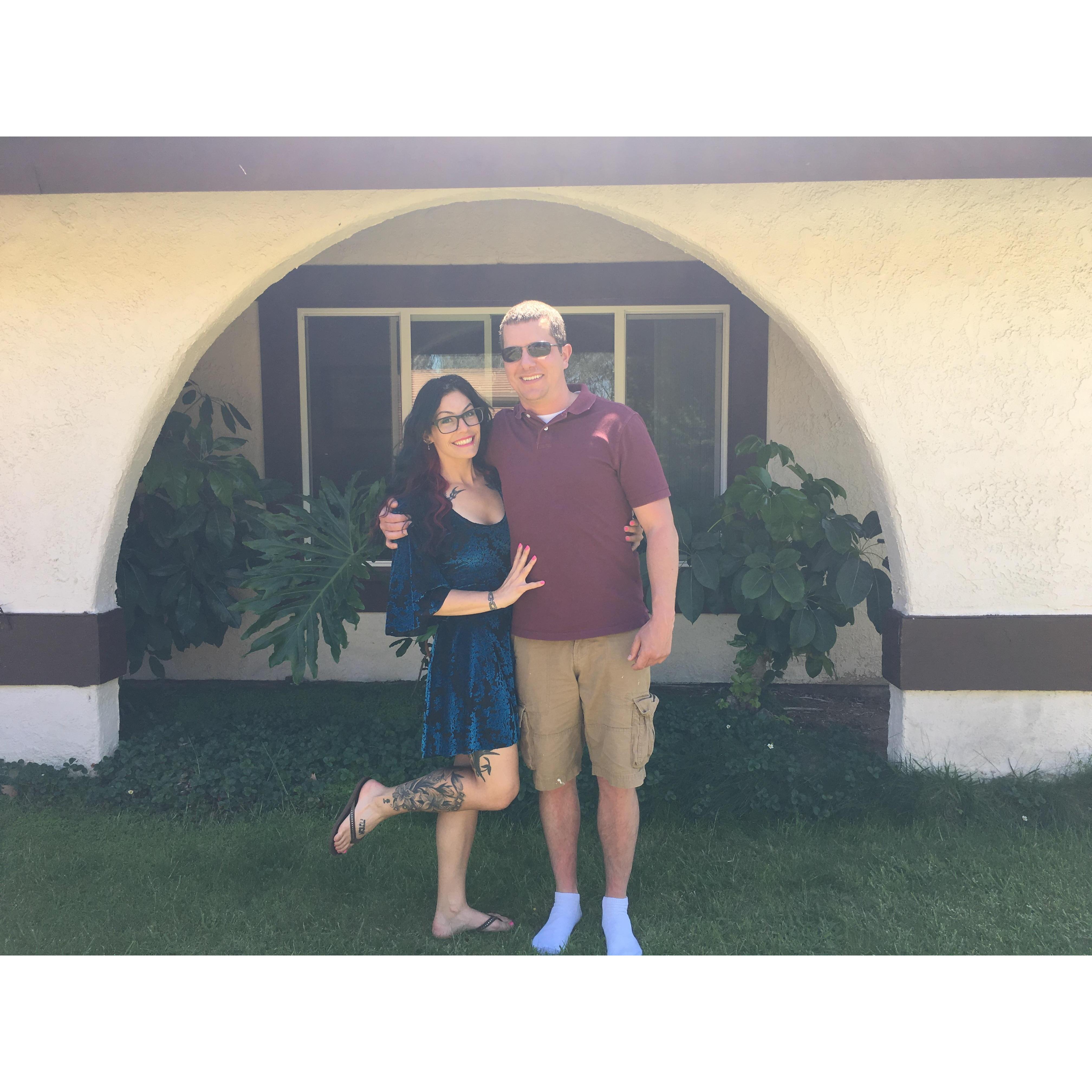First Easter, visiting the Lenggiere home in San Dimas, CA