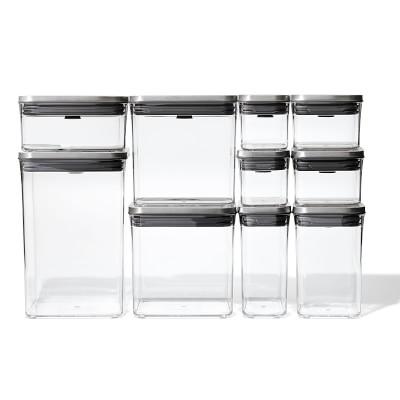 OXO POP 12-Piece Container Set, Steel