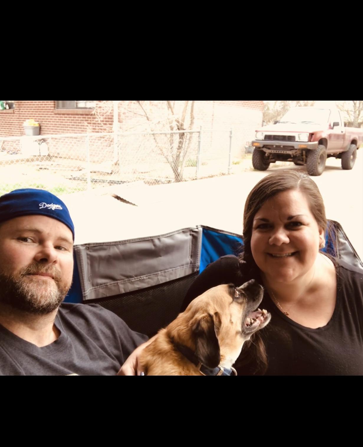Hanging out in our drive way