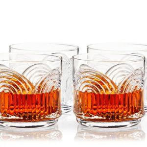 Beau Crystal Lowball Tumblers Set of 4