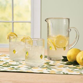 Icon-Lemon Short Beverage Glass, Set of 2