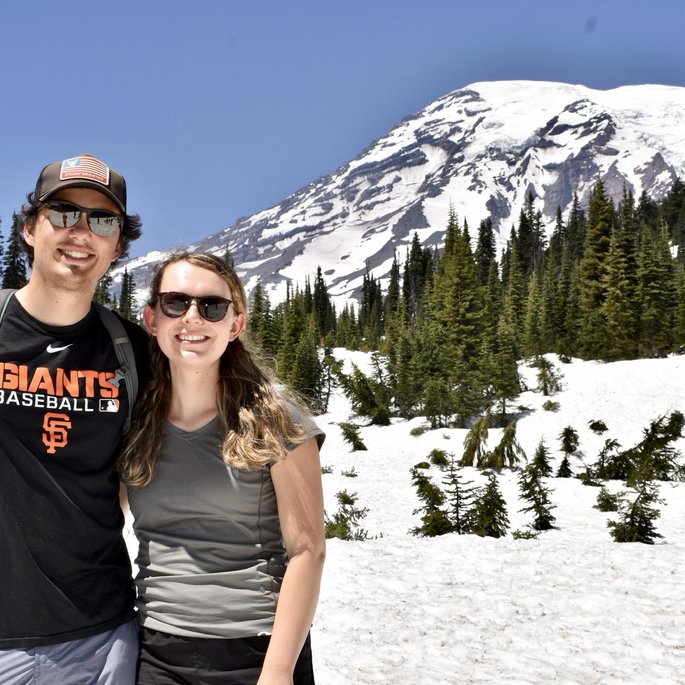 June 2021, first camping trip to Mount Rainier as both official Washington residents!