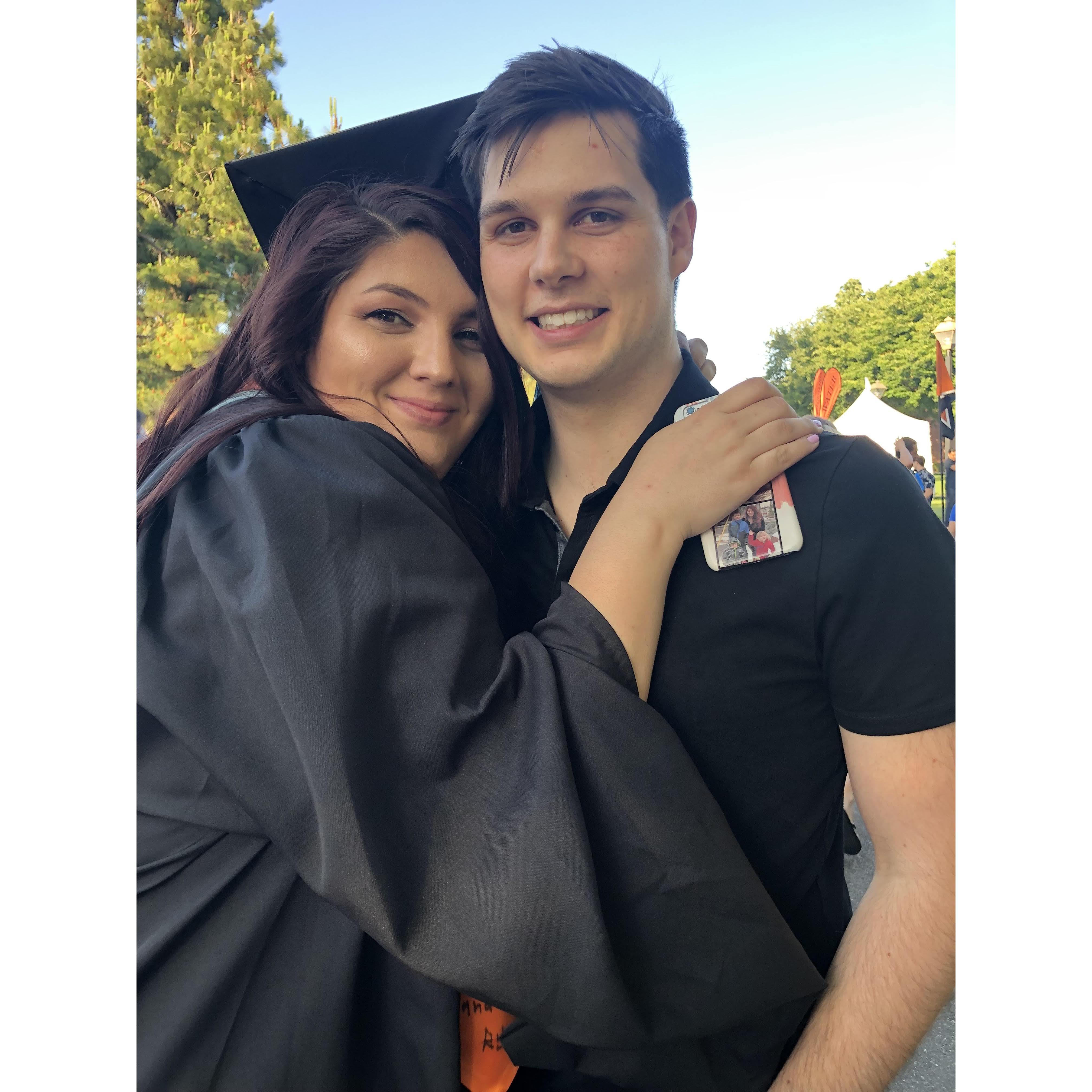 Christine's Masters graduation