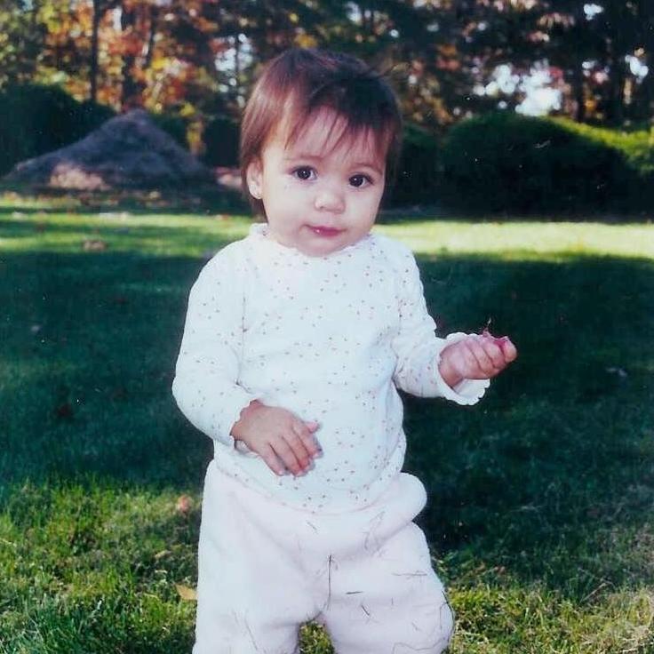 Baby Amanda striking a nice guitar pose