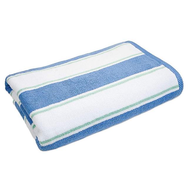 Arkwright Oversized Extra Thick Beach Towel (35x70 in., 600 GSM), 1 Luxury Pool Towel, Extra Large Bath Towel (Blue/Green)