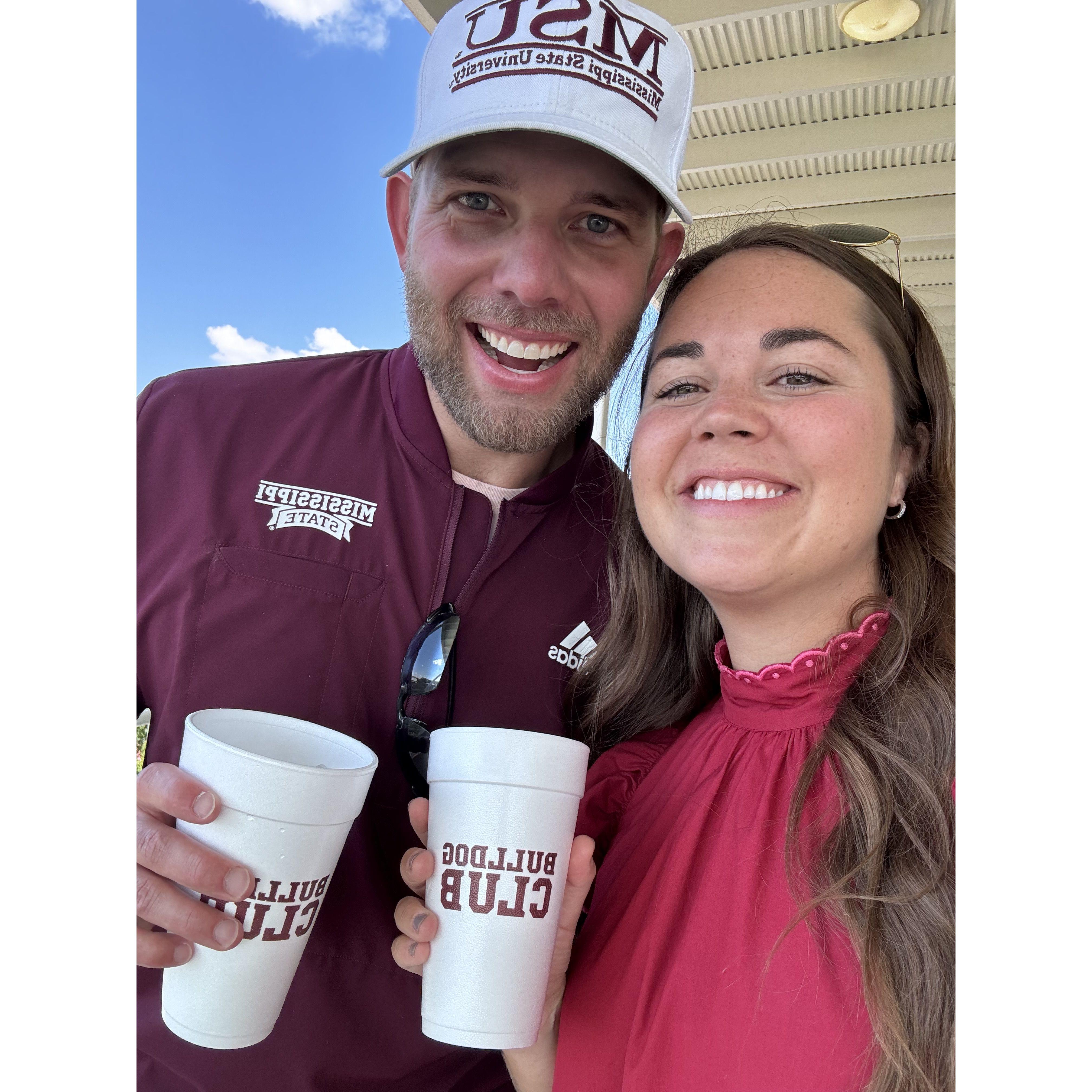 First Starkville trip together for Uncle Jim DeFoe's party!