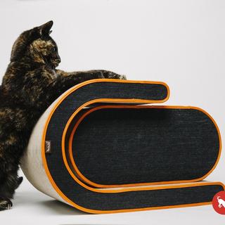 The Arty Denim Cat Scratcher