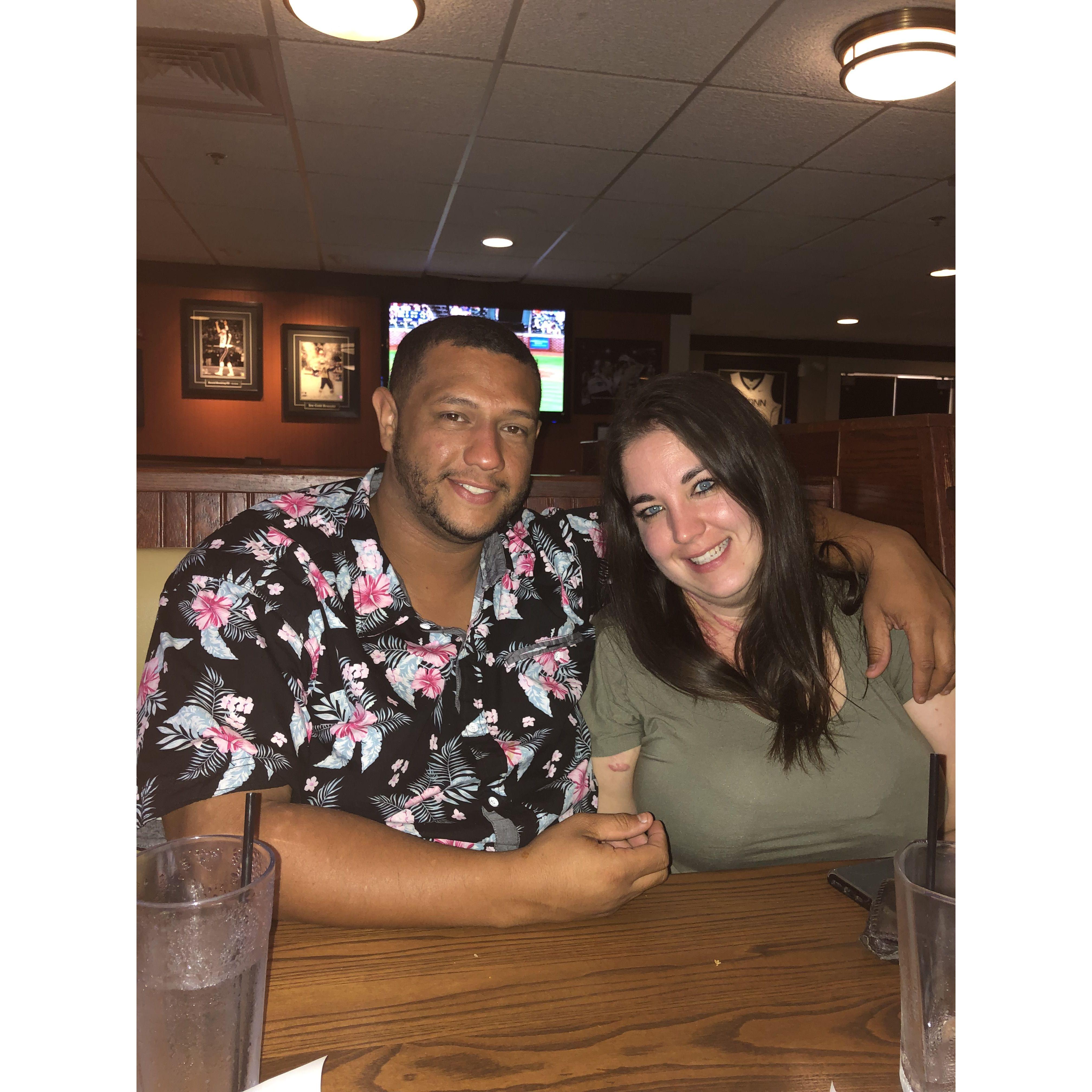 Our first picture taken together!