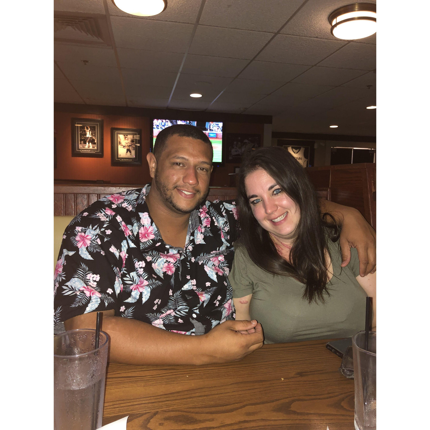Our first picture taken together!