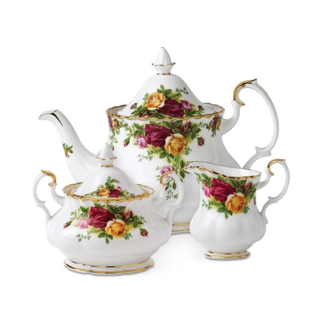 Royal Albert "Old Country Roses" 3-Piece Tea Set