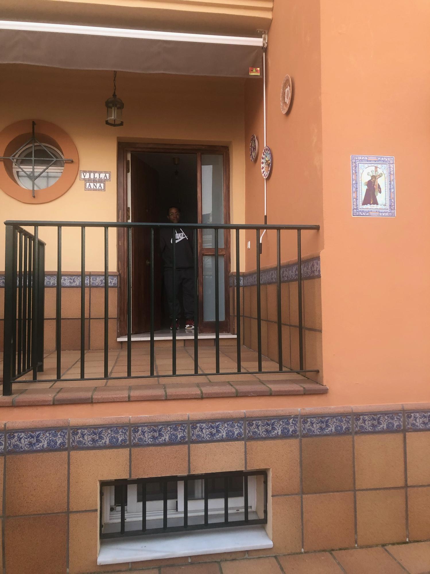 First time walking into their home together in Rota Spain on Isha’s first visit. Isha notices the pic of Jesus in the front and said “this is It”. This is really home