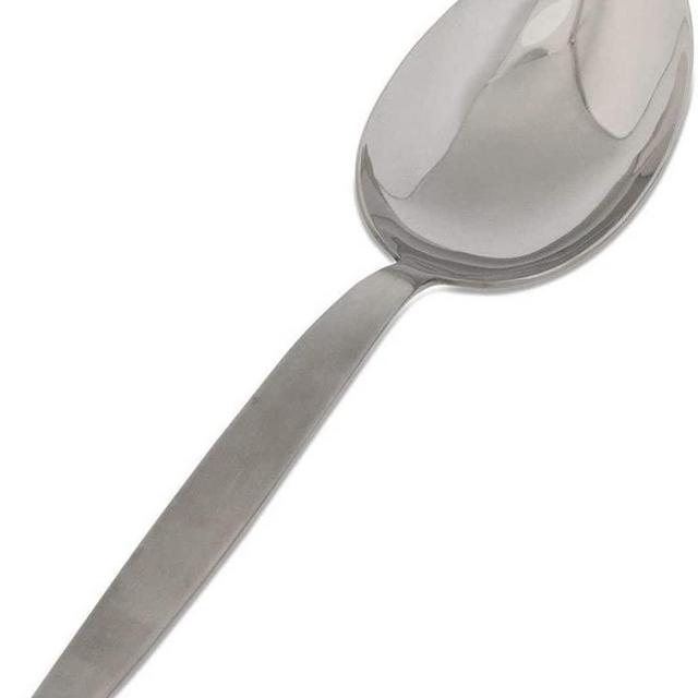 BNAZIND Kunz Spoons S/S Stainless Steel Spoon - Large Sauce Spoon - 9 Inches Plating Spoons - Daily Chef Spoons - Comfortable Handle - Solid Heavy Stainless Steel