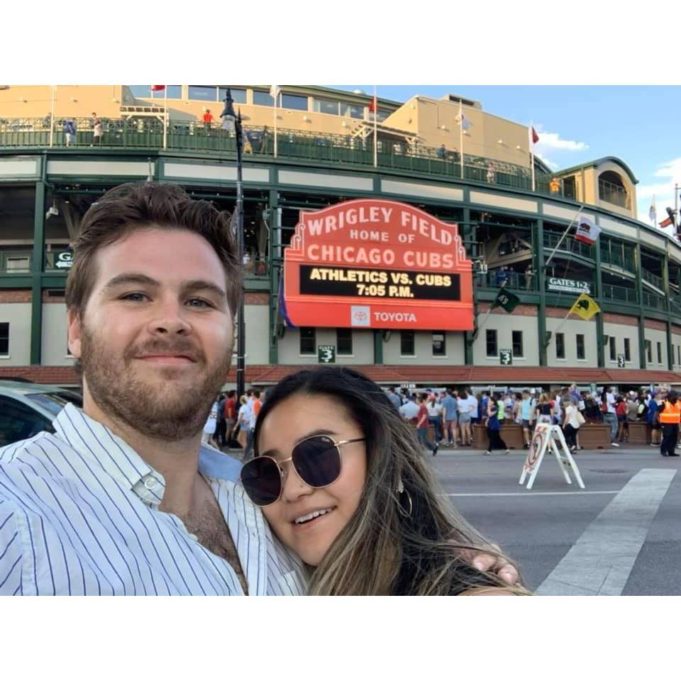 Of course we had to go to a Cubs game