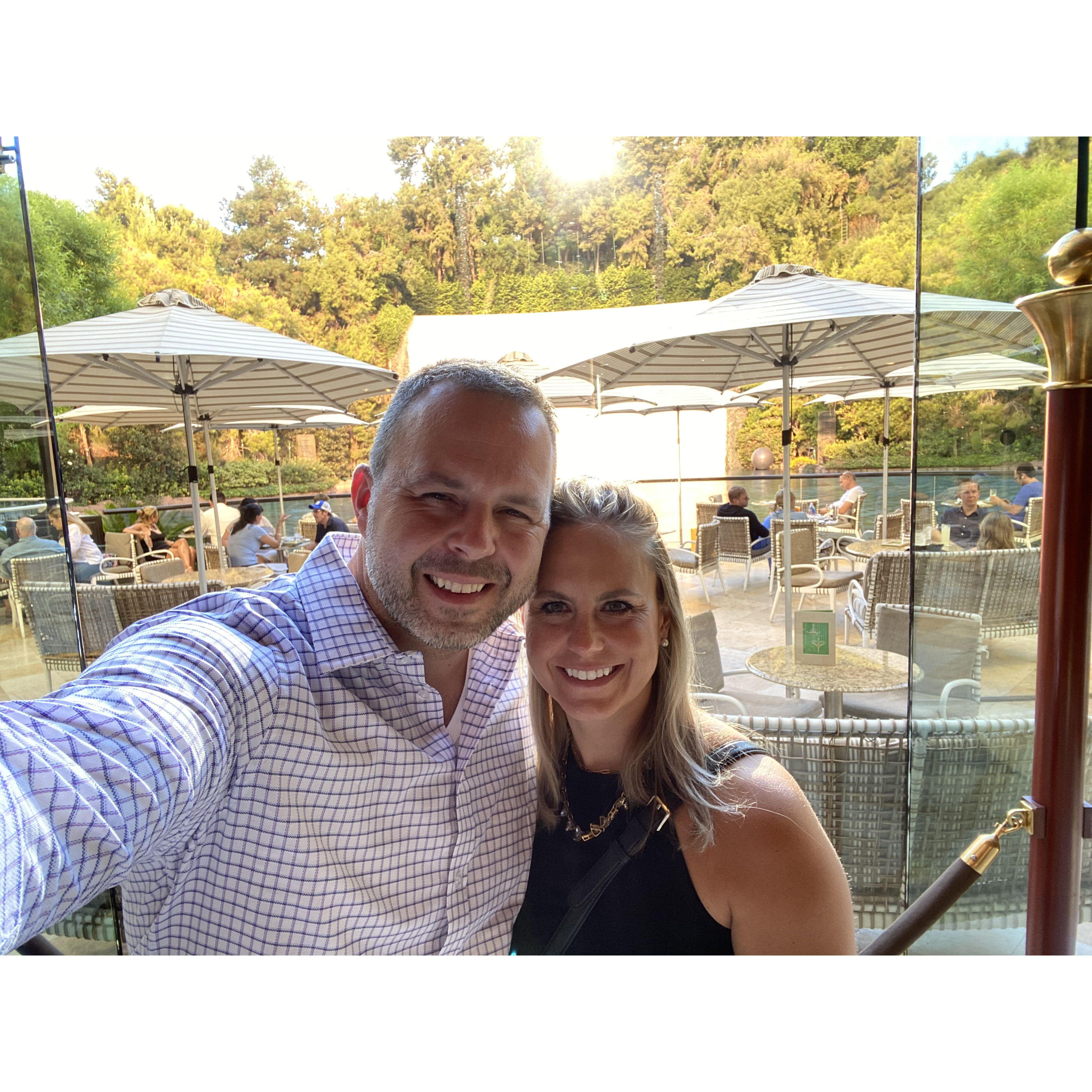 Dinner at the Wynn in Las Vegas.