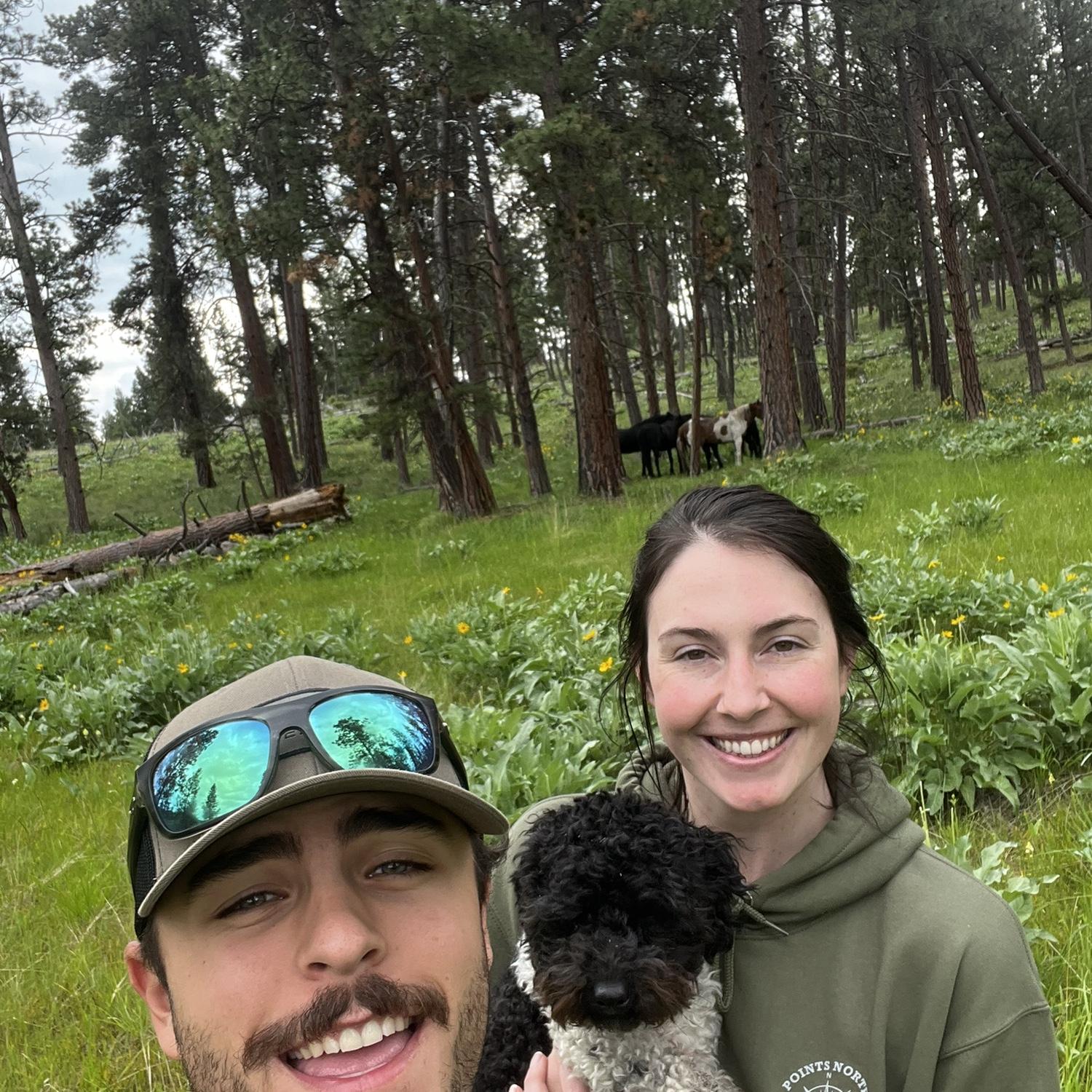 A stroll with lil Oscar at Aran’s favorite place, Wildhorse Island
