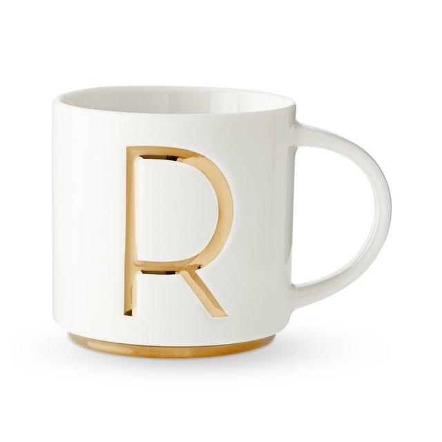 Gold Monogram Mug, R