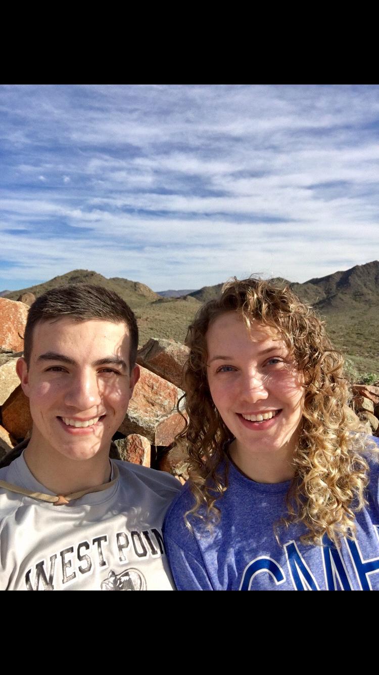 Hope’s first hike through the beautiful Arizona mountains with her even more attractive date!