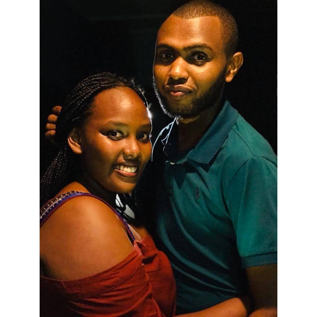 Our Friend Yvan craved to take us a picture when we visited him and here was the outcome