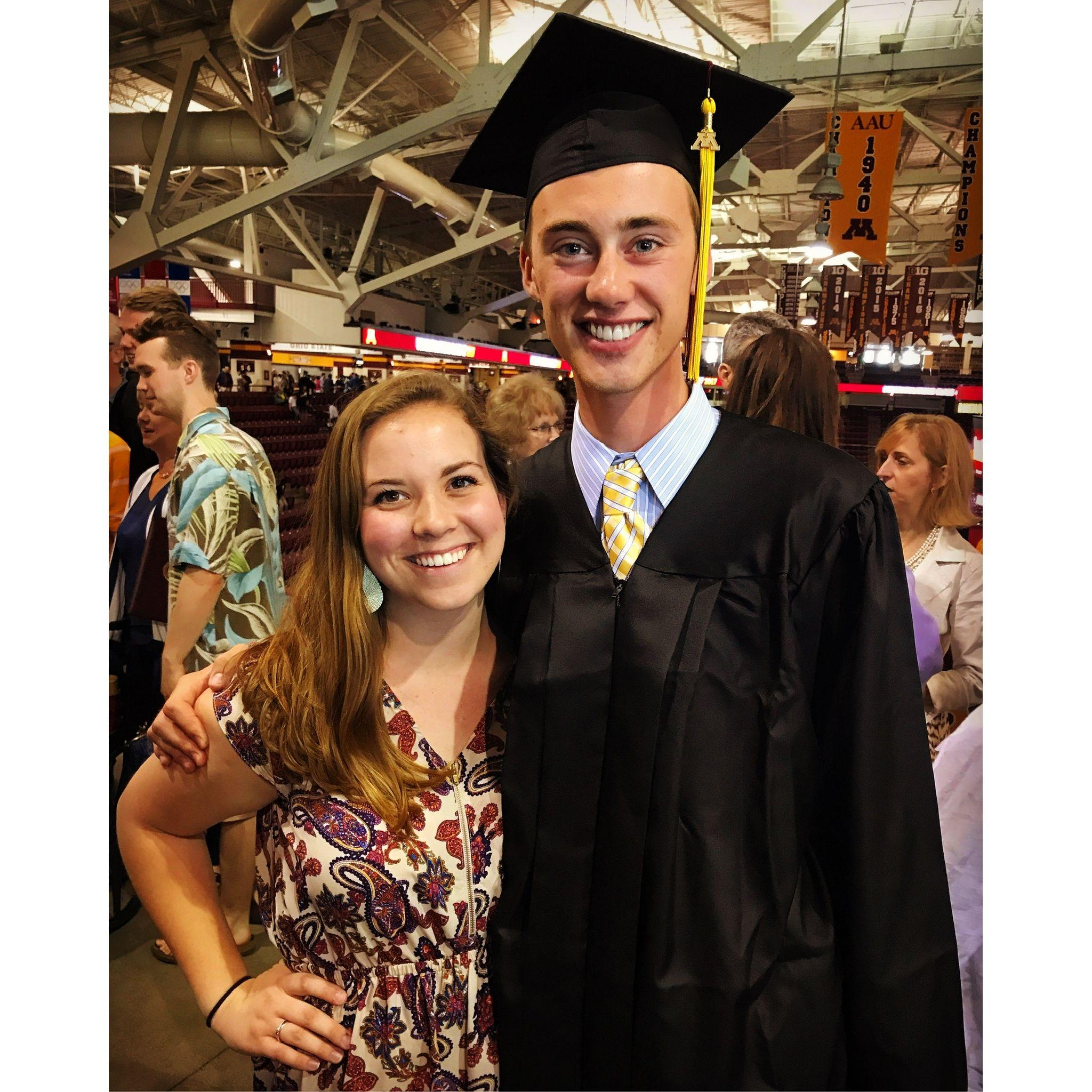 Blake's graduation from the University of Minnesota - 2017