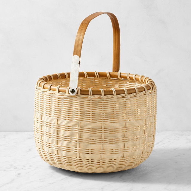 Hill House Basket, Round, Natural