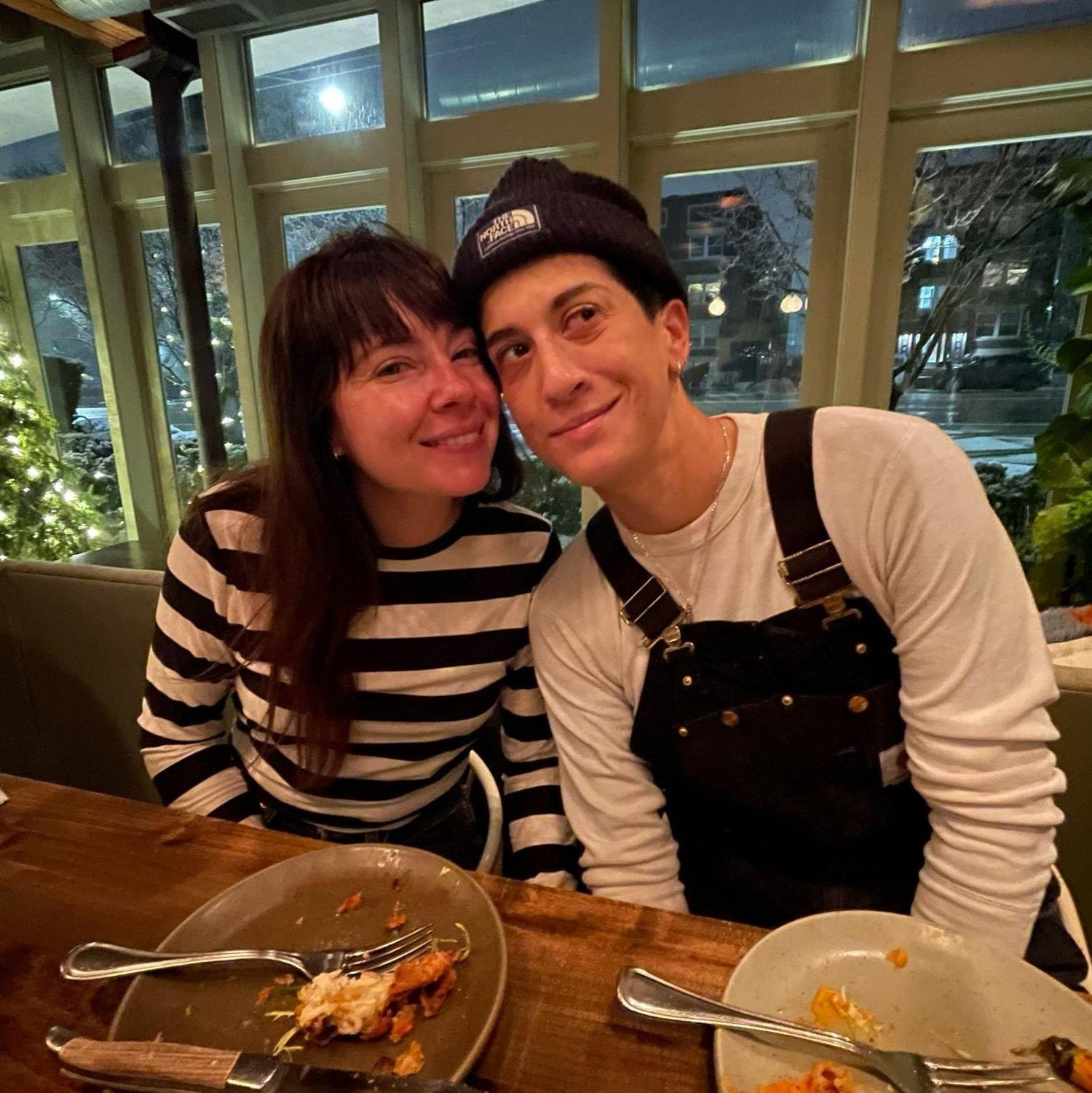 Dinner in Utah after snowboarding. It was -3 outside!