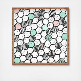 Honeycomb Block Print Tray