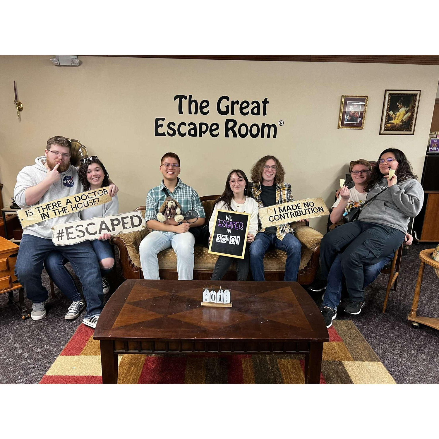 First Escape room with friends!