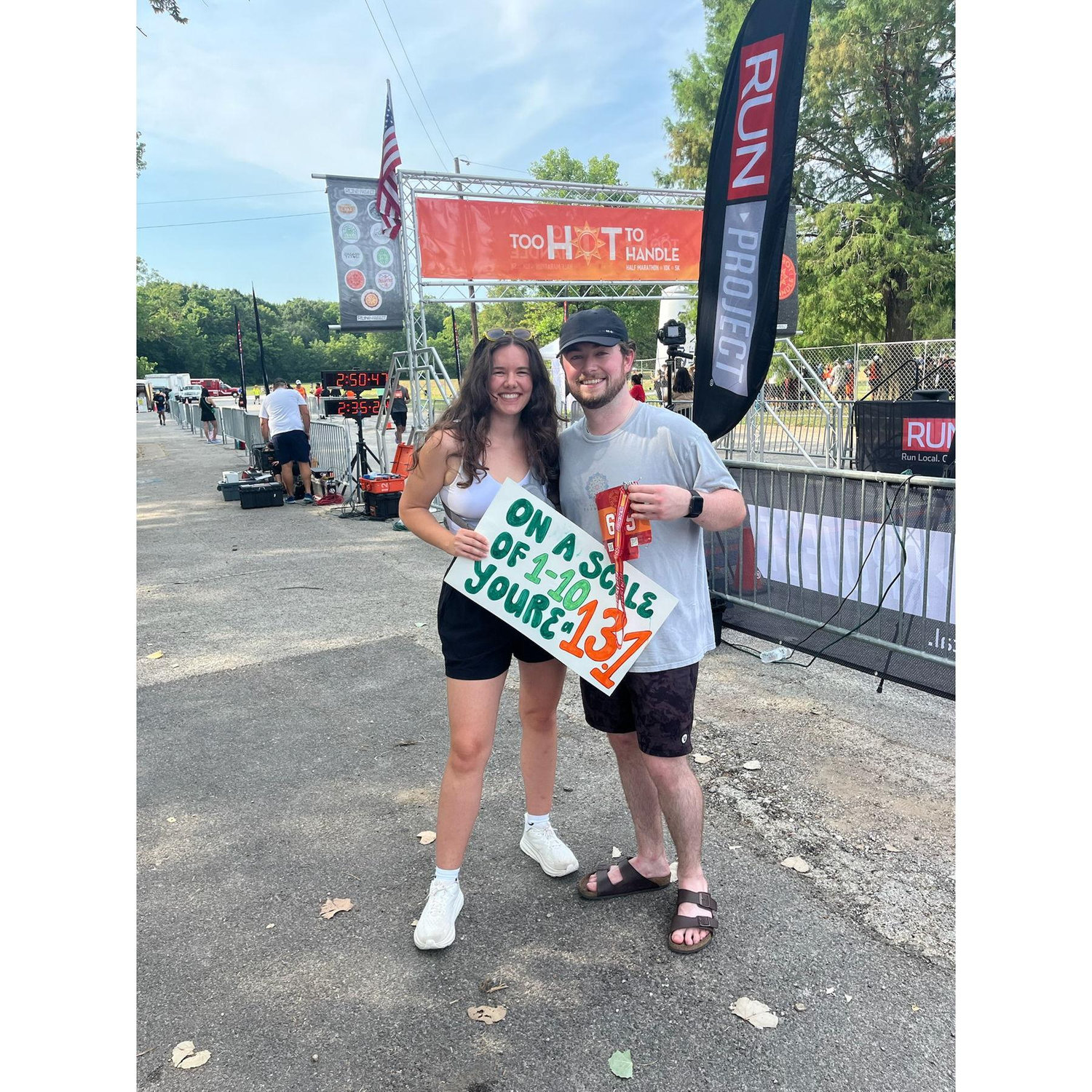 Connor ran a half marathon!!!!