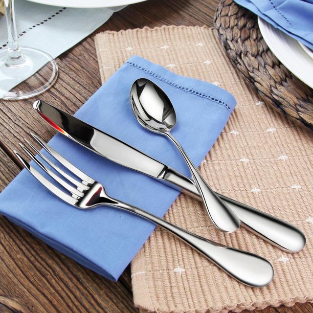 Berg 36 Piece 18/10 Stainless Steel Flatware Set, Service for 12
