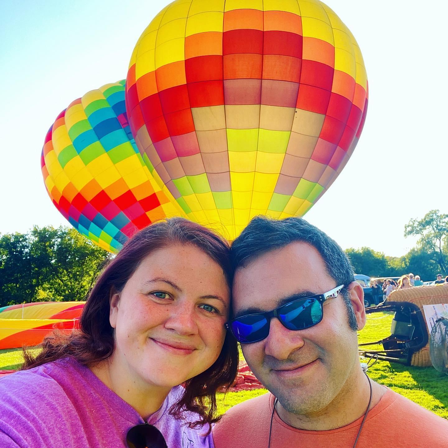At the hot air balloon festival in Quechee, VT - September 6th, 2021
