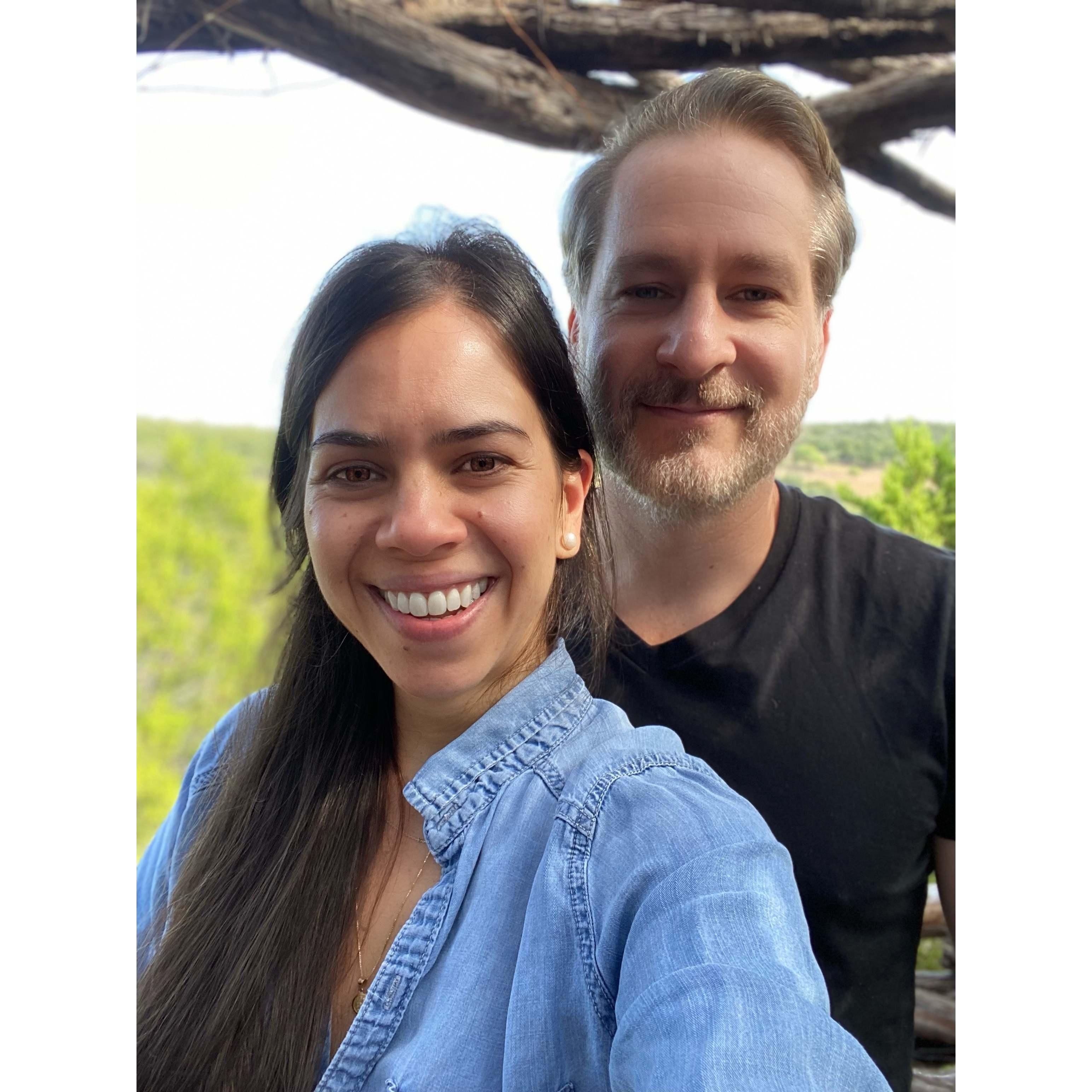 The day he proposed! he really surprised me because I was wearing no makeup!