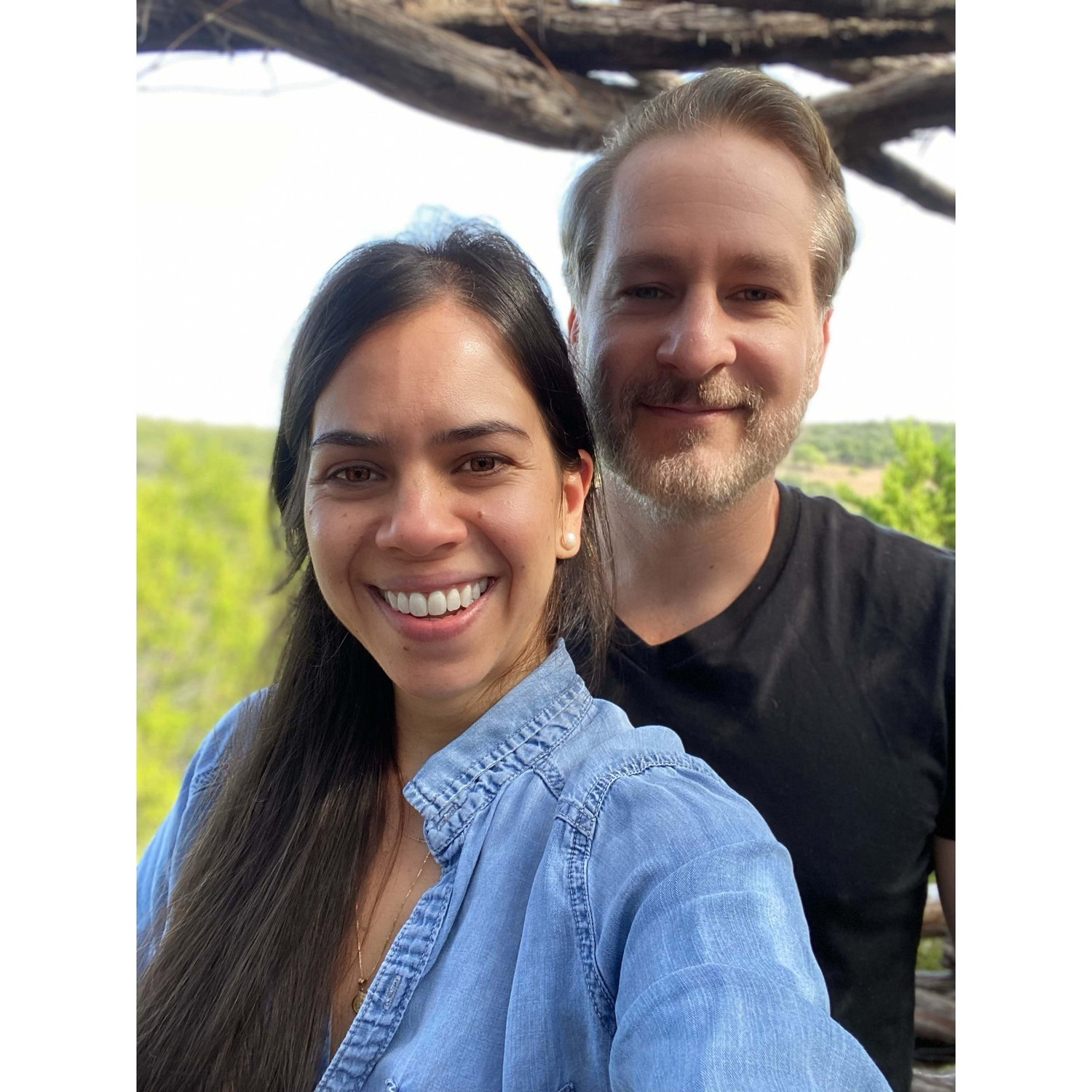 The day he proposed! he really surprised me because I was wearing no makeup!