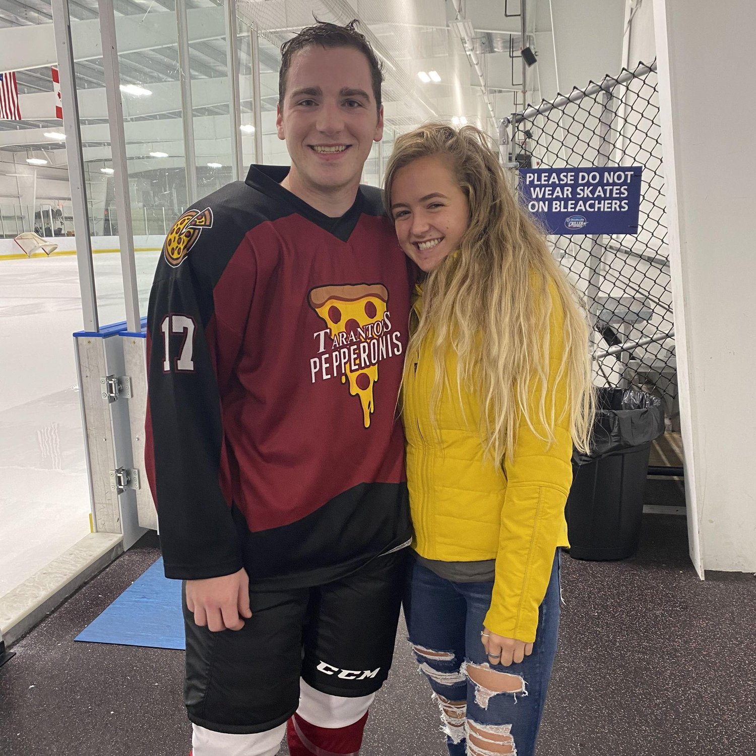 September 6, 2020
Right before we started dating, supporting the Sunday night hockey boys - Go Pepperonis