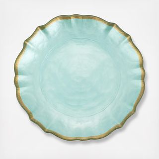 Baroque Glass Cocktail Plate, Set of 2