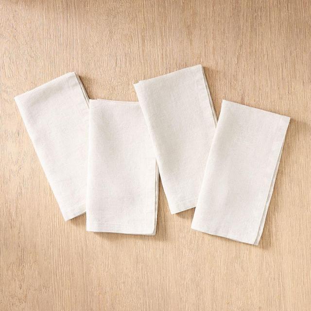 European Linen Napkin, Flax, 20x20, Set of 4