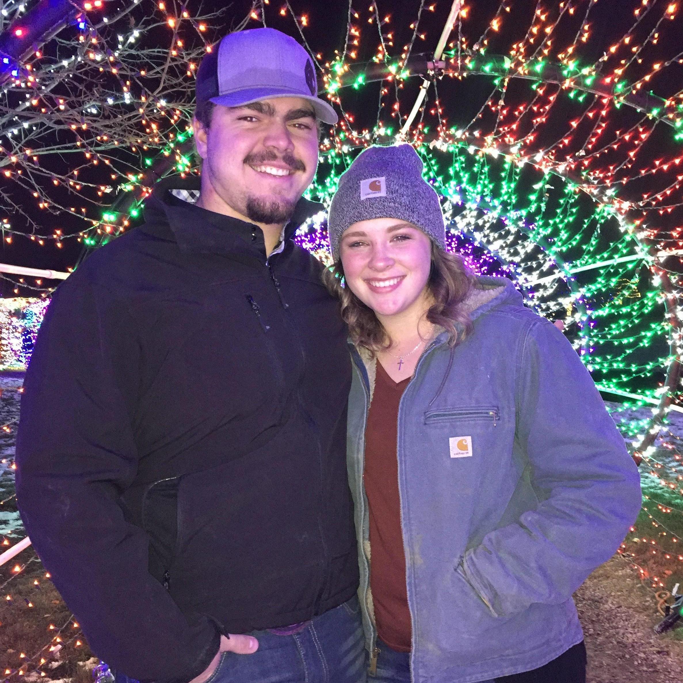 Our annual Christmas lights date