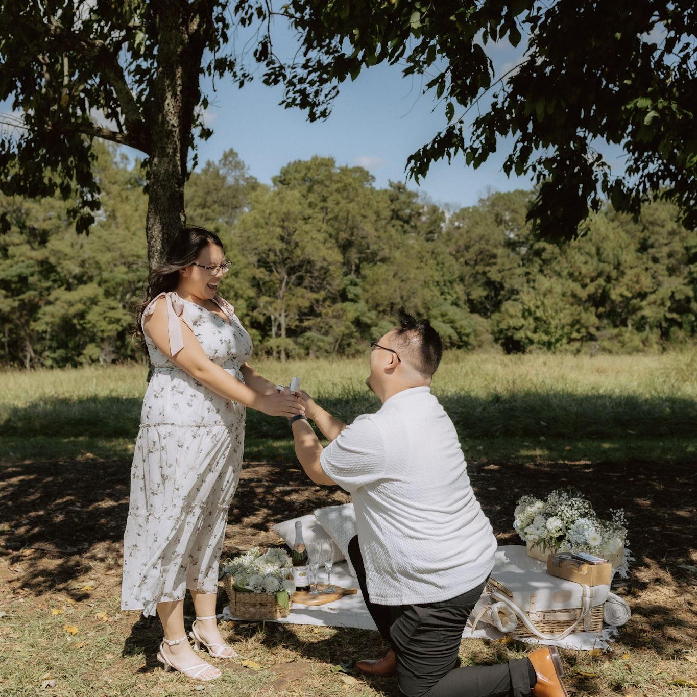 The proposal, Katrina said yes before the big question was asked