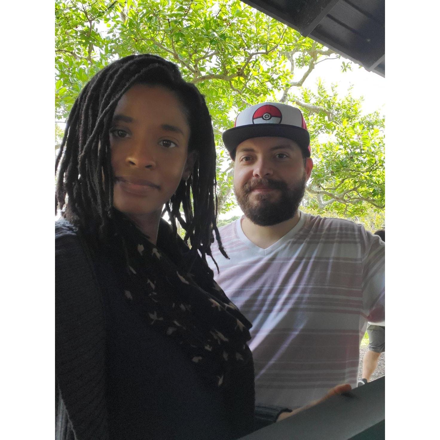 Us together at the Hatsume Spring Festival. It was Joseph's first time!