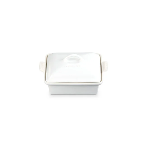 Le Creuset Heritage Shallow Square Casserole - Matte White