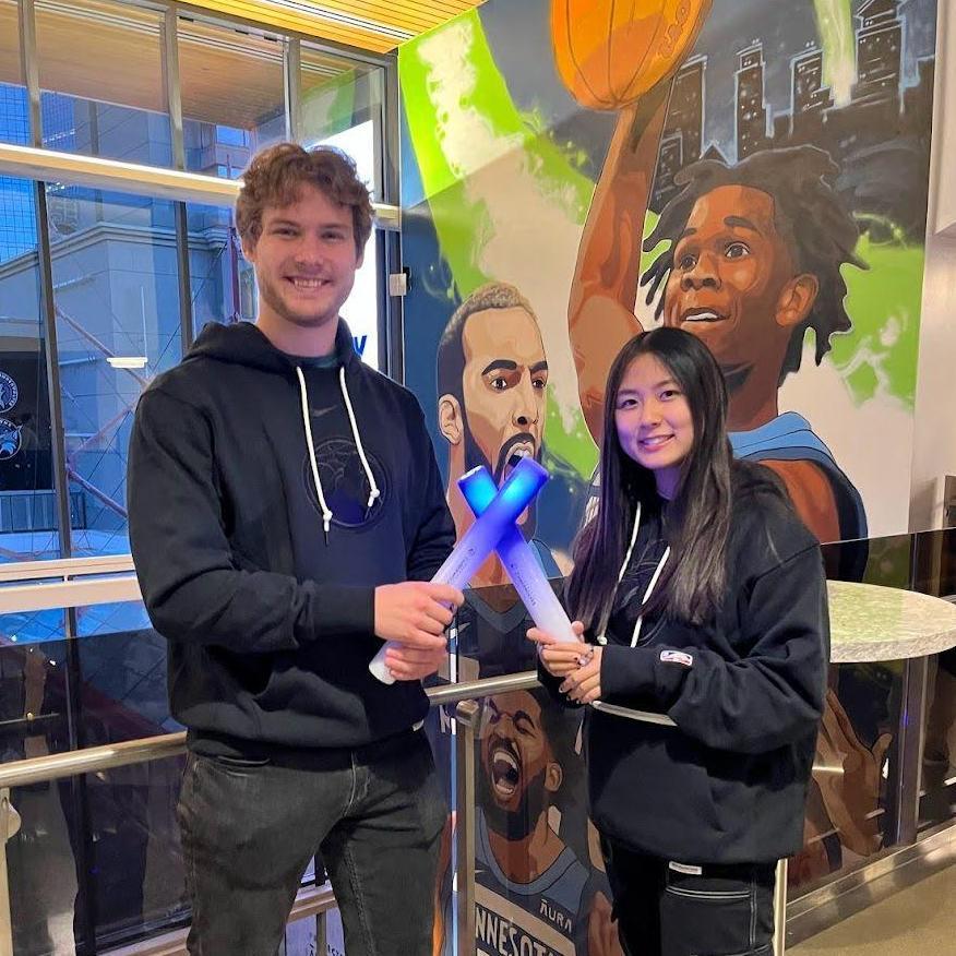 10.19.22 - Don't be fooled by our Timberwolves gear—Ryker spent half the game explaining the rules to Esther. Esther's sister got us free tickets.