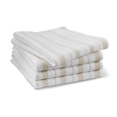 Williams Sonoma Classic Striped Dishcloths, Oatmeal