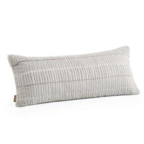 Bearpaw Gilmore Faux Fur Bolster Pillow | Color: Stucco |