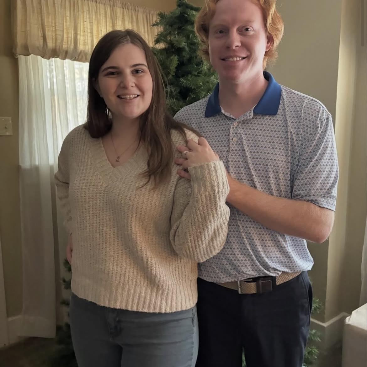 First photo together after we got engaged! 💍