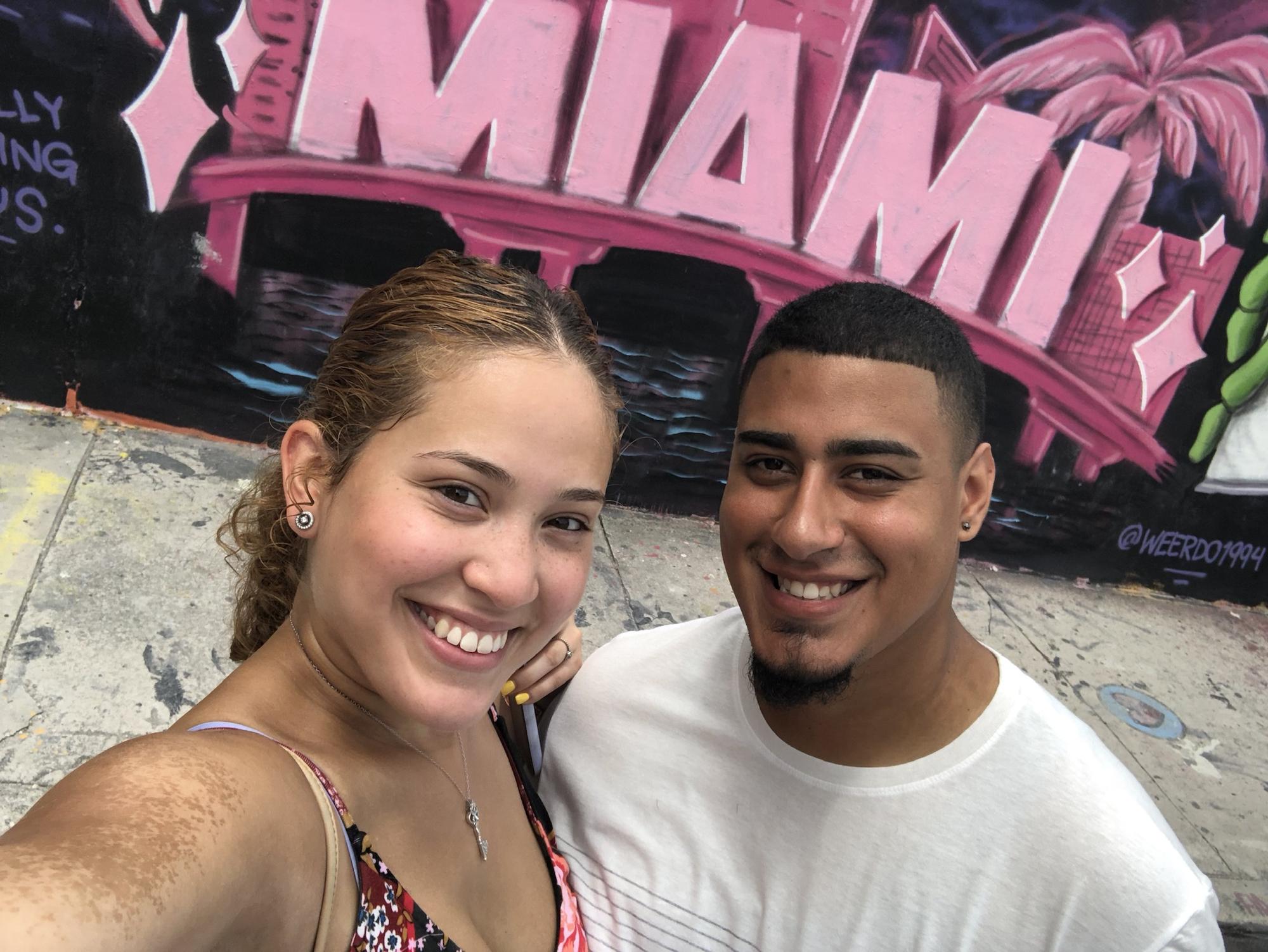 To our first trip together, Florida.