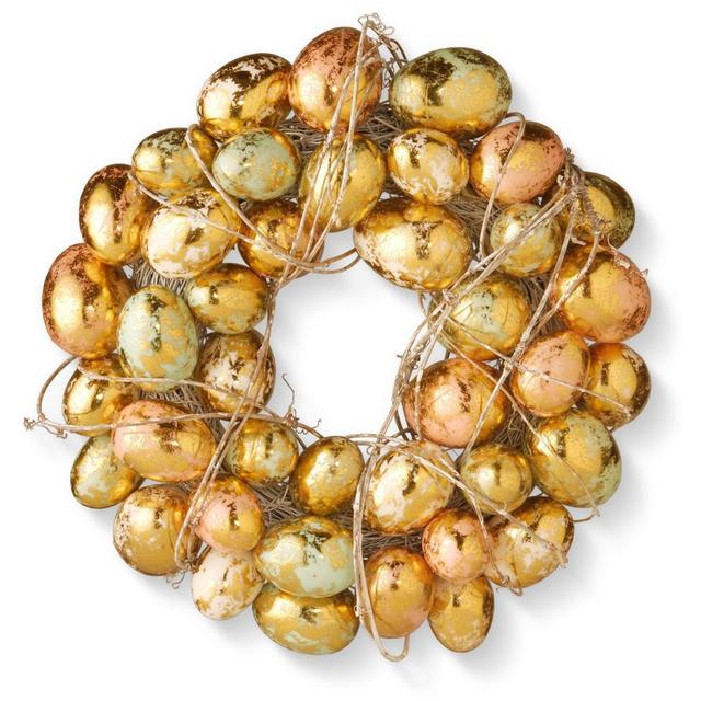 12" Gilded Easter Egg Wreath - National Tree Company